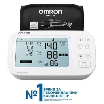 Автоматичний тонометр на плече OMRON M6 Comfort AFib (HEM-7380-E) OMRON-HEM-7380-E фото
