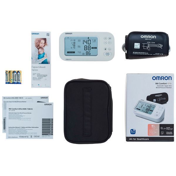 Автоматичний тонометр на плече OMRON M6 Comfort AFib (HEM-7380-E) OMRON-HEM-7380-E фото