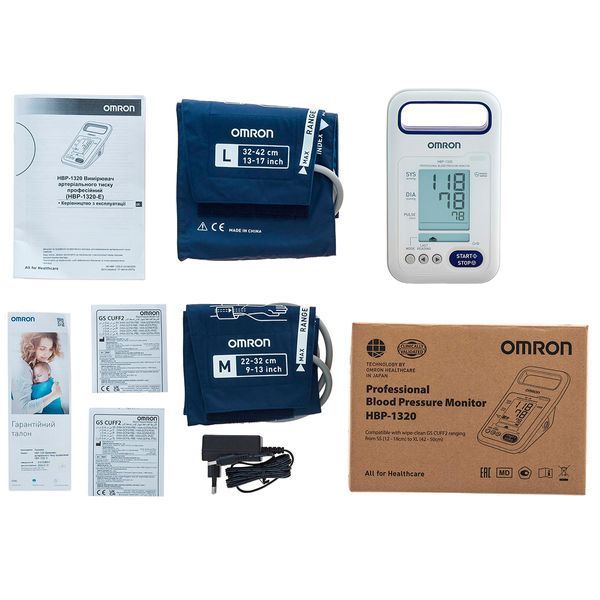 Професійний монітор артеріального тиску OMRON HBP-1320 (HBP-1320-E) OMRON-HBP-1320-E фото