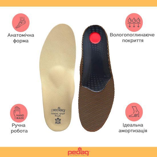 Ортопедические каркасные стельки-супинаторы MAGIC STEP PLUS арт. 197 Pedag, размер 36 1970001 фото