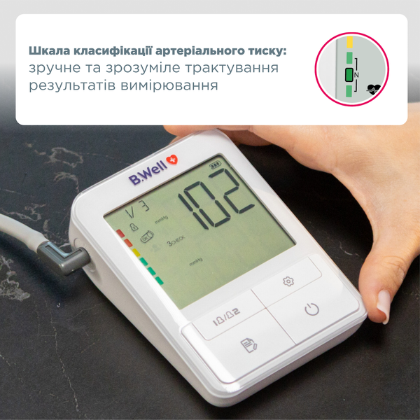 Автоматичний тонометр B.Well MED-51 з адаптером і манжетою M-L 22-42 см MED-51/adapter фото