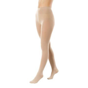 Компрессионные колготки Pani Teresa Classic 0401, 2 класс, цвет светло-бежевый, длина длинные, носок закрытый, размер L PT0401 фото