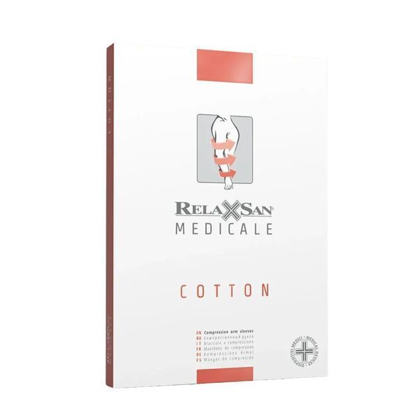 Компрессионный рукав Relaxsan Medicale Cotton M2021SILZH, 2 класс, 23-32 мм рт. ст. &mdash; размер 2-M, бежевый M2021SILZH фото