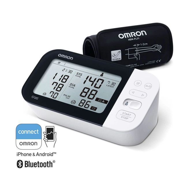 Тонометр автоматичний OMRON M7 Intelli IT (HEM-7361T-EBK) на плече 67322 фото