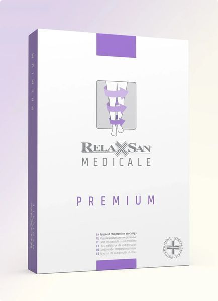 Компрессионные чулки Relaxsan PREMIUM M2670A, 2 класс, 23-32 мм рт. ст. &mdash; размер 2, бежевый M2670A фото