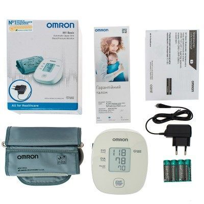 Автоматичний тонометр на плече OMRON M1 Basic з адаптером (HEM-7121J-AF) OMRON-HEM-7121J-AF-ADAPTER фото