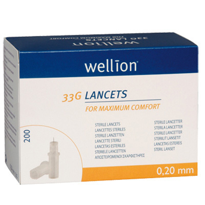Ланцети Wellion Calla 33G, 200 шт.