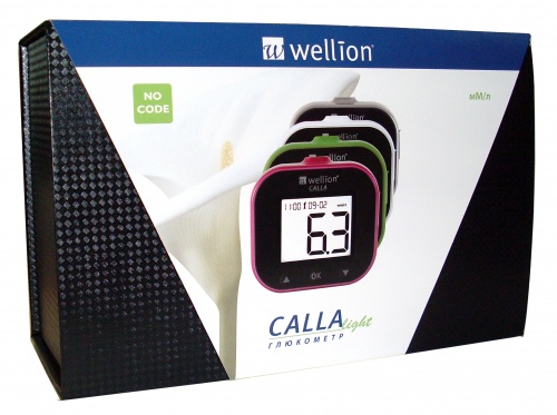 Акційний набір Глюкометр Wellion Calla Light + тест-смужки №50 + ланцети №50