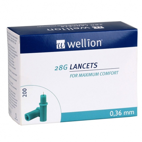 Ланцети Wellion Calla 28G, 200 шт.