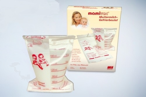 Пакети для заморожування і зберігання грудного молока Mamivac®, 20 шт