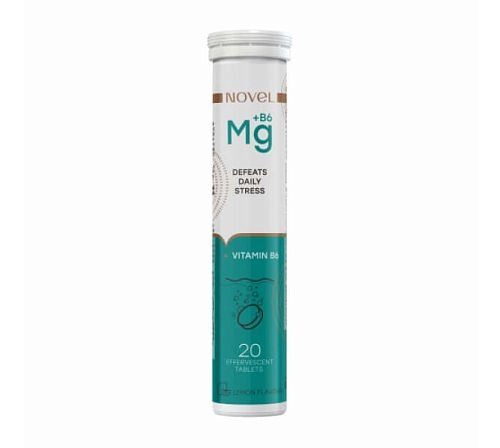 Вітаміни шипучі Novel Mg + B6 (Магній з вітаміном В6) 20 таблеток