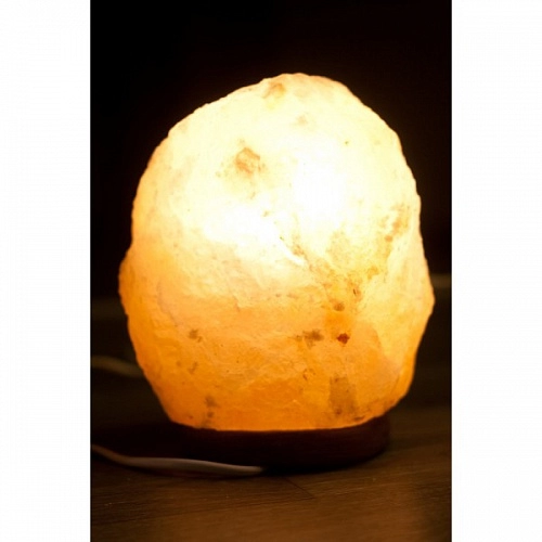 Соляний світильник "Скеля" з кольоровою лампочкою (6-8 кг), (Україна)