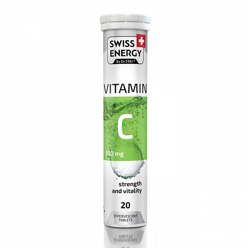 Витамины шипучие для энергии и силы Swiss Energy Vitamin C №20