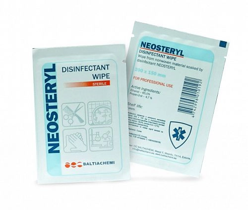 Неостерил (Neosteryl) салфетка антисептическая в индивидуальной упаковке