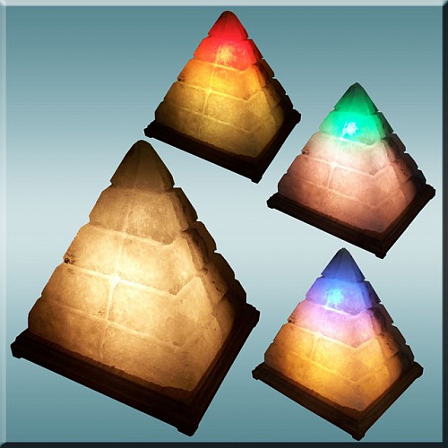 Соляная лампа, светильник Пирамида 5-6 кг.