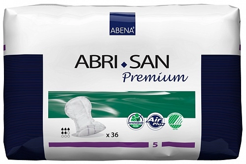 Урологические прокладки Abri-San Premium -5, 28x54 см, 1200 мл, 36 шт.