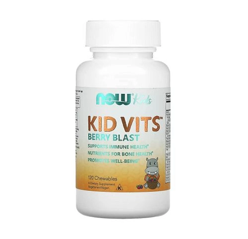 Вітаміни для дітей NOW KID VITS Ягідний вибух таблетки жувальні №120
