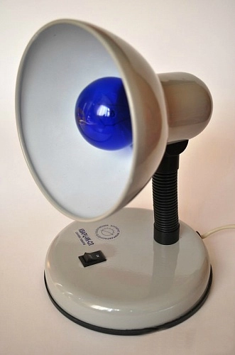Лампа синяя Kvartsiko настольная, 60 Вт (Рефлектор Минина)